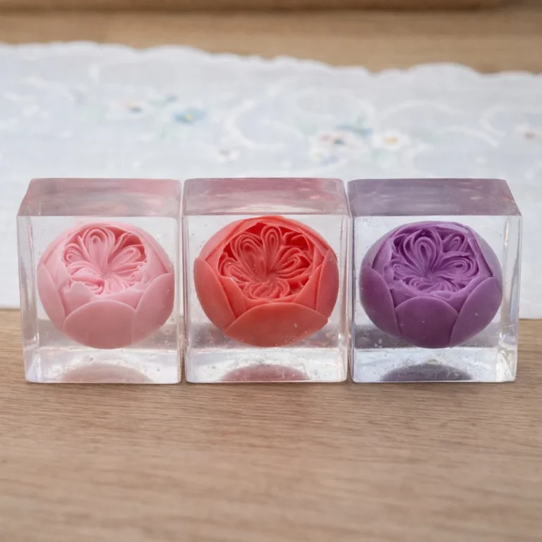 Flower Silicone Mold 1645L silicone mold detail and cavity