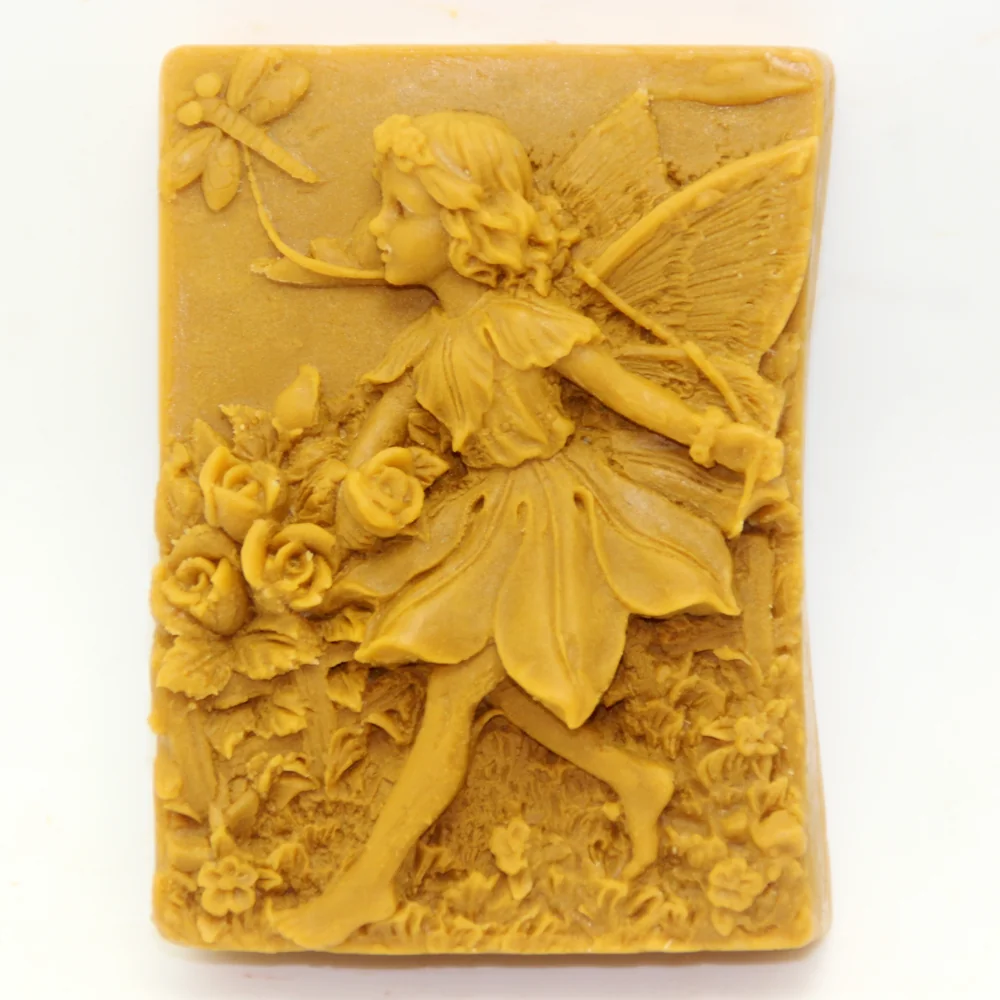 Silicone Candle Mold with Fairy Design AC005 silicone mold detail and cavity