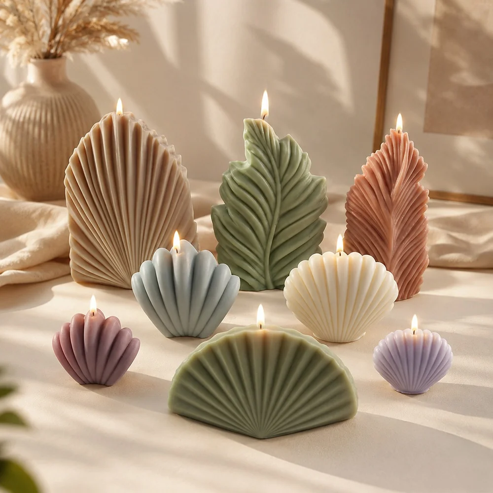 Scallop Shell Silicone Candle Mold BK8181L mold in production at BK Silicone workshop