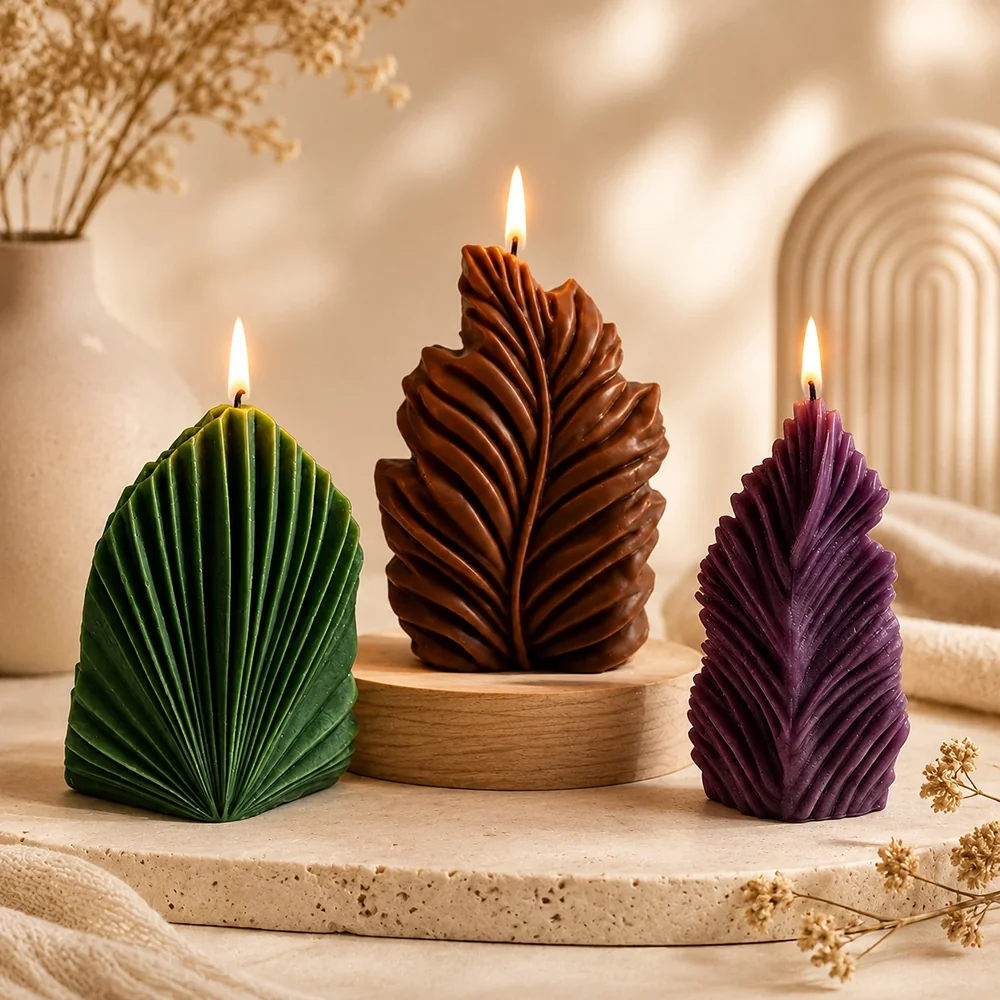 Feather Silicone Candle Mold BK8187S mold in production at BK Silicone workshop