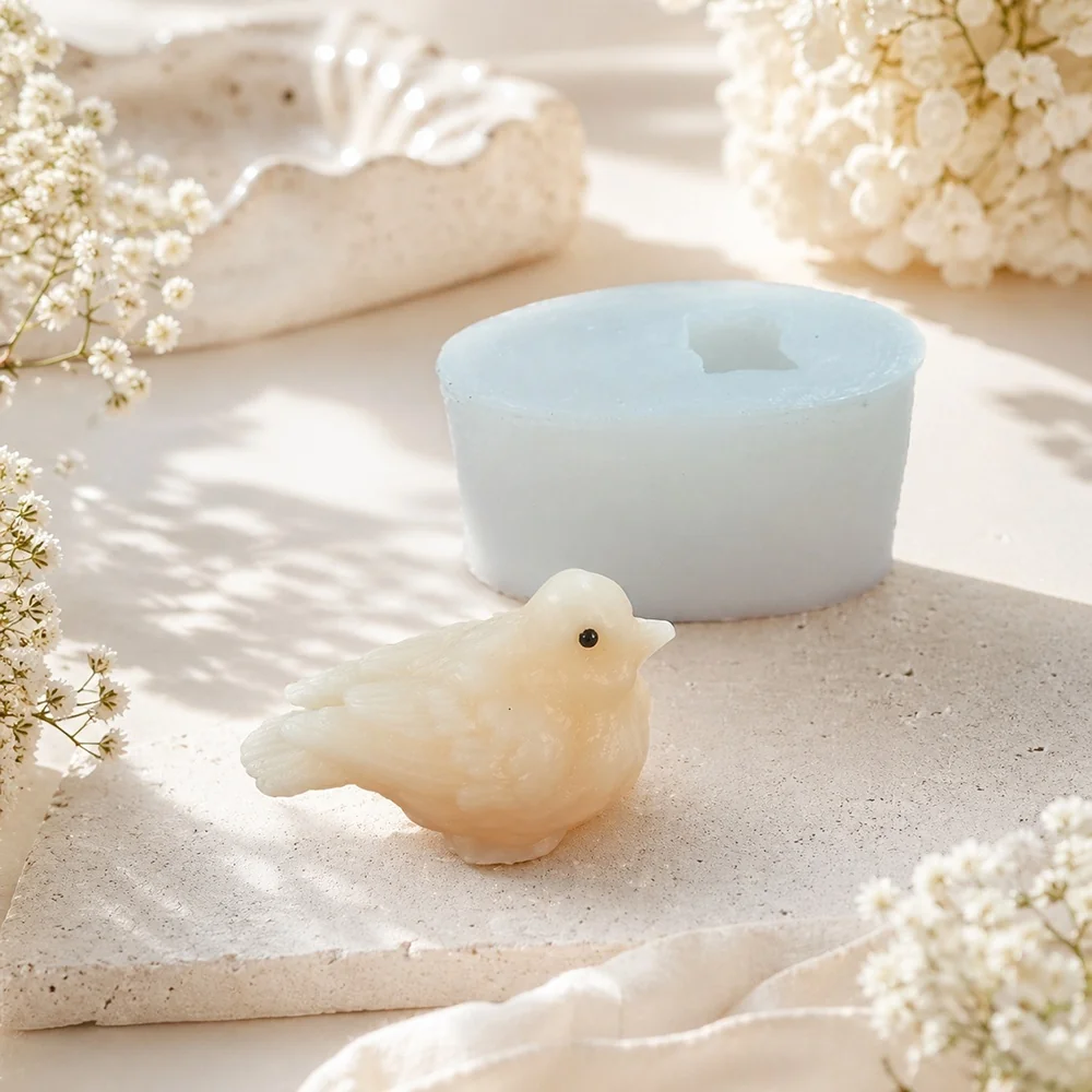 Bird Silicone Candle Mold BK8025 mold in production at BK Silicone workshop