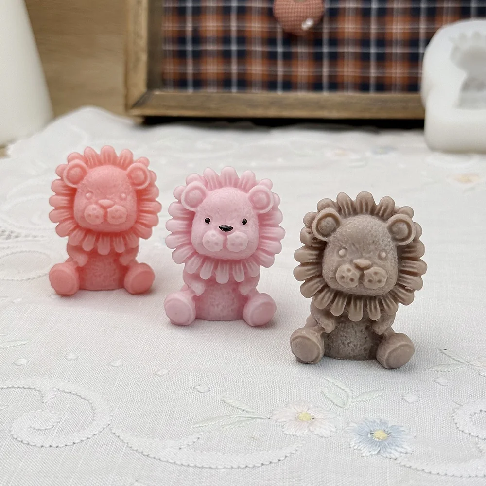 3D Sitting Cartoon Lion Silicone Mold 1689 mold in production at BK Silicone workshop