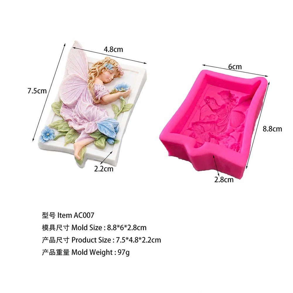 Decorative Silicone Mold for Candle Making AC007 silicone mold, 2.2cm finished size