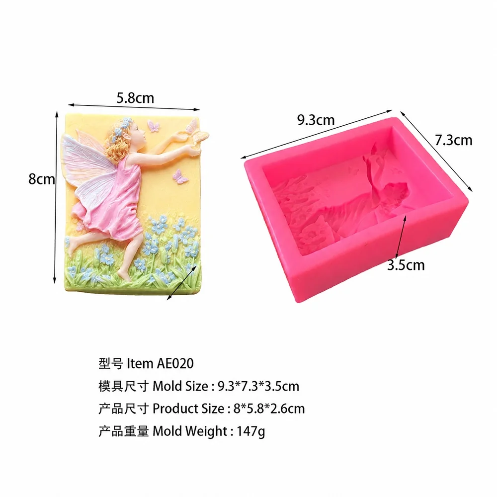 Decorative Silicone Mold for Candle, Soap and Resin AE020 silicone mold