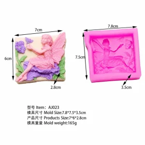 Flower Fairy Silicone Candle Mold AJ023 silicone mold