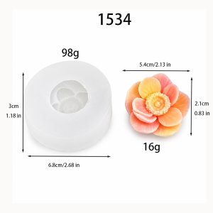 1534 Flower Silicone Mold Main