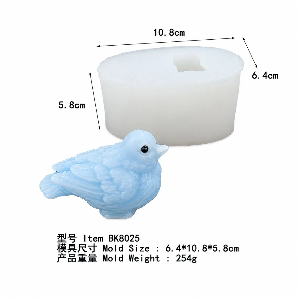 Bird Silicone Candle Mold BK8025 silicone mold