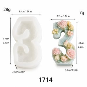 1714 Number 3 Mold