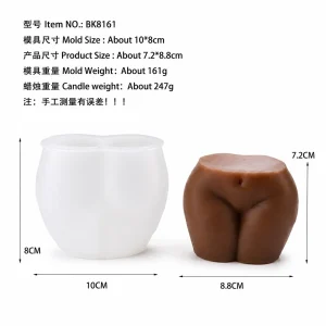 Butt silicone mold for handmade crafts BK8161