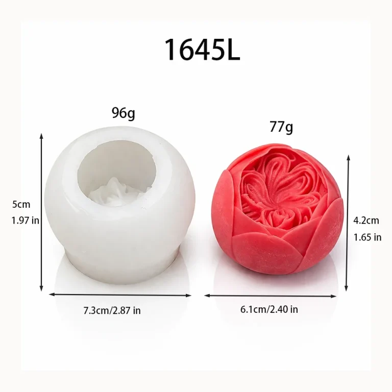 Flower Silicone Mold 1645L silicone mold, 6.1×4.2cm finished size