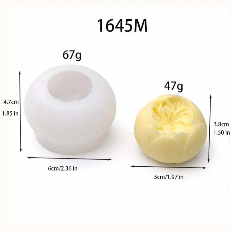 Flower Silicone Mold 1645M silicone mold, 5×3.8cm finished size