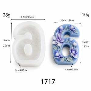 1717 Number 6 Mold