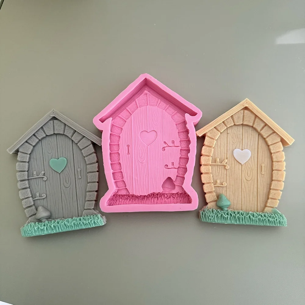 1478 - 童话精灵小屋门硅胶模具