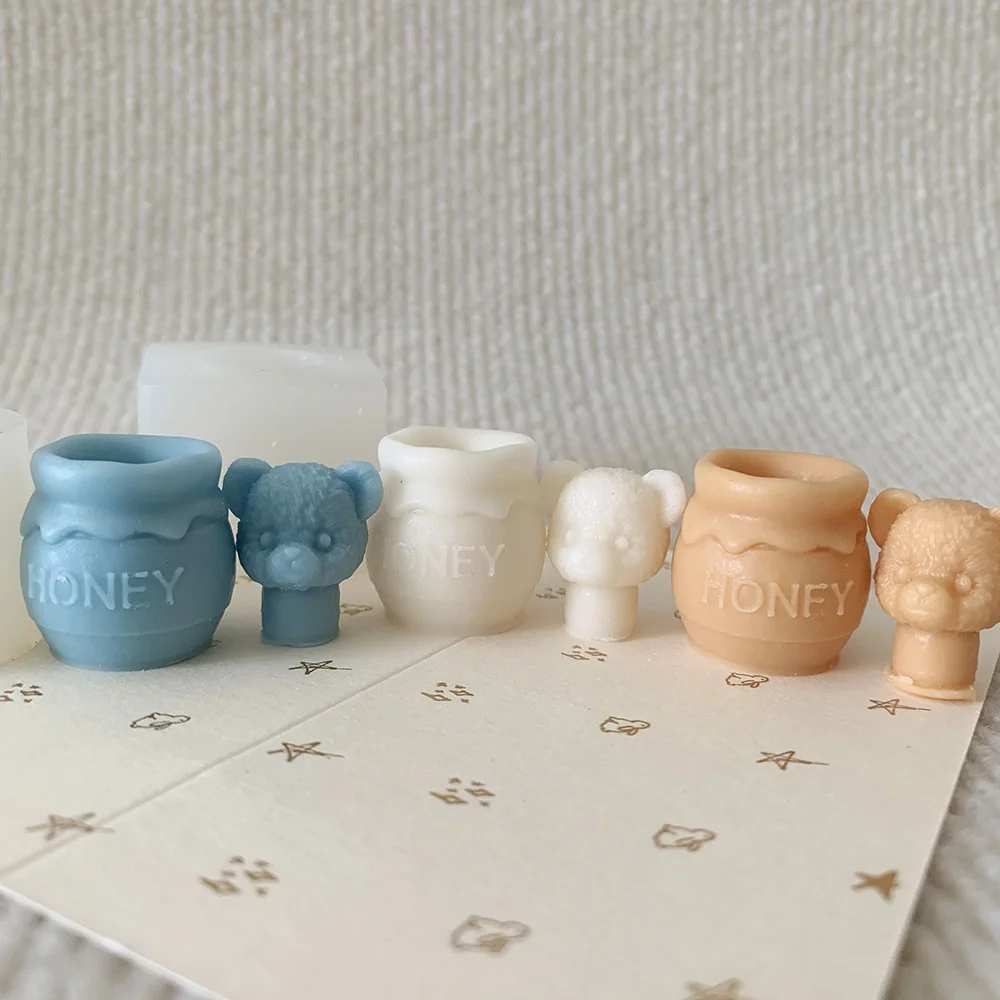1407 - 迷你蜂蜜罐硅胶模具