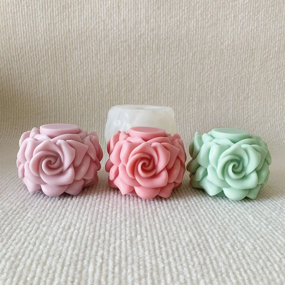 9021 - 玫瑰花硅胶模具