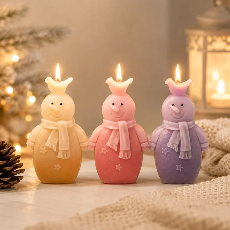 Snowman with Star Silicone Mold for DIY Candle Making 1578 silicone mold detail and cavity