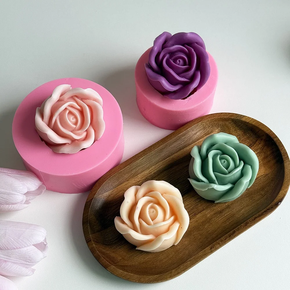 1539 - 立体玫瑰花/3DRose硅胶模具