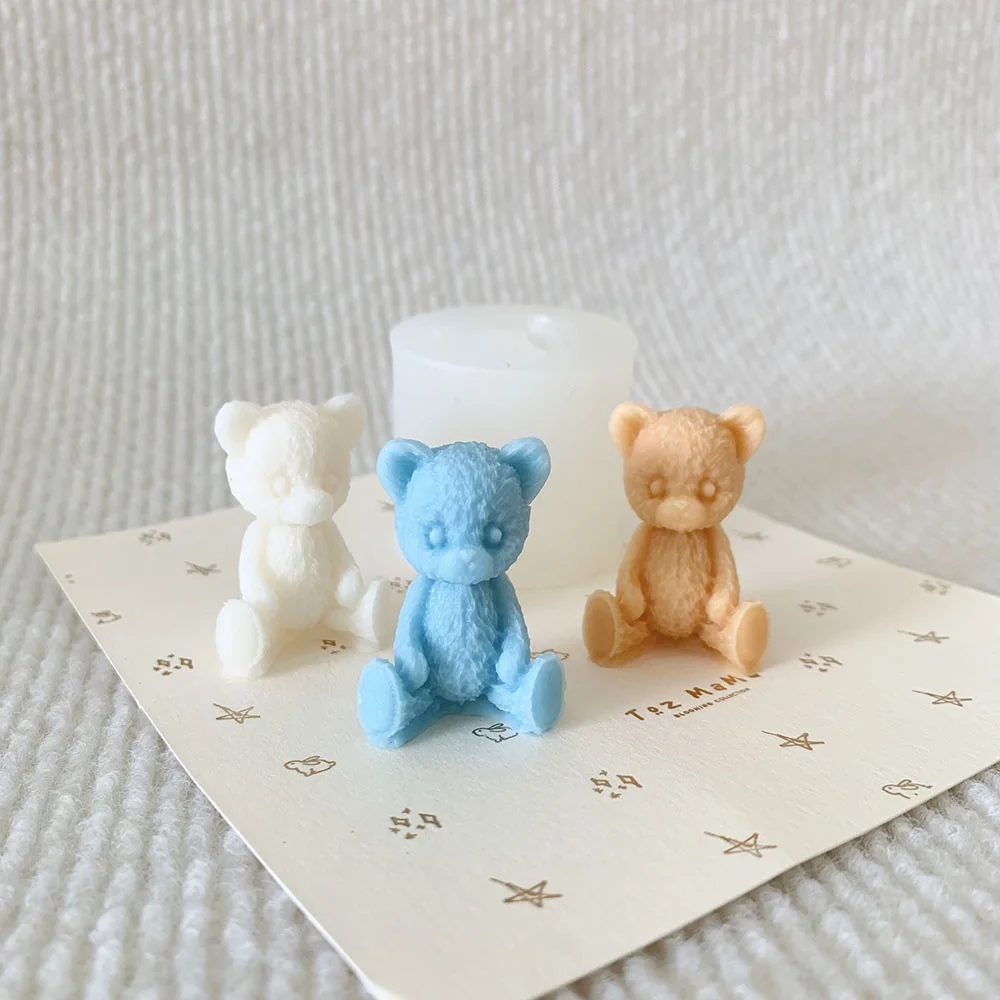 1409 - 坐立小熊硅胶模具