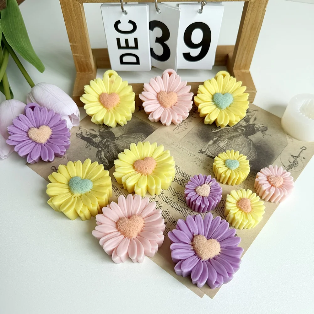 1556S - 心花心小雏菊硅胶模具