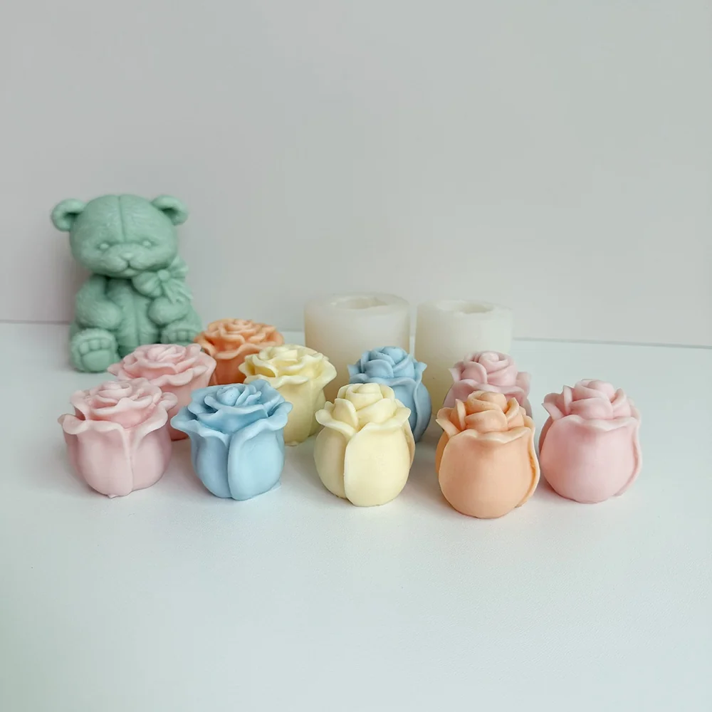 1515 - 玫瑰花苞硅胶模具