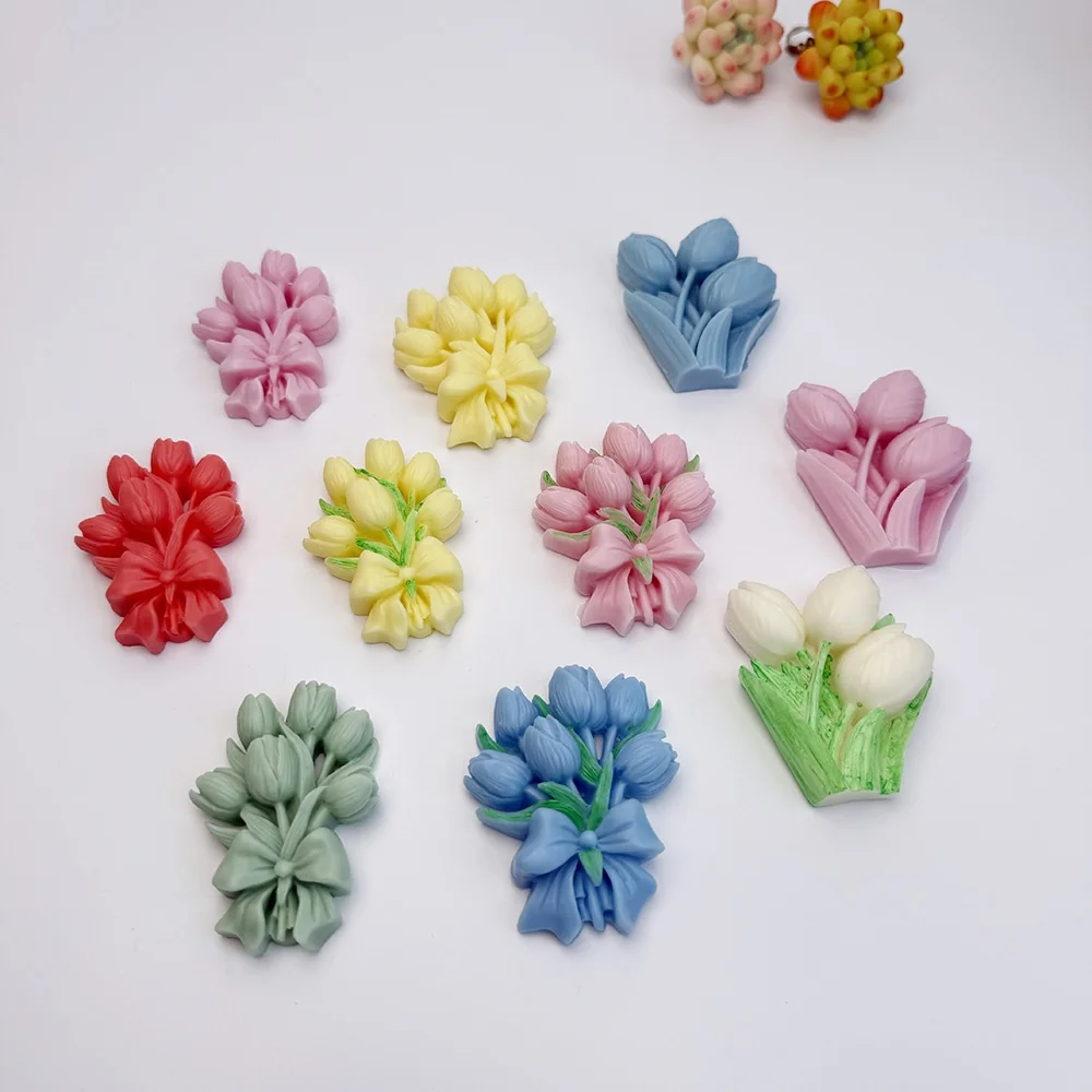 1602S - 郁金香花束造型硅胶模具