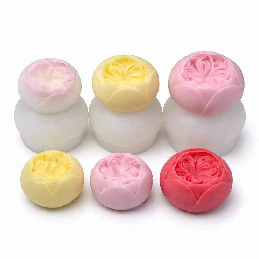 Silicone Candle Mold with 3D Flower Design 1645S mold in production at BK Silicone workshop