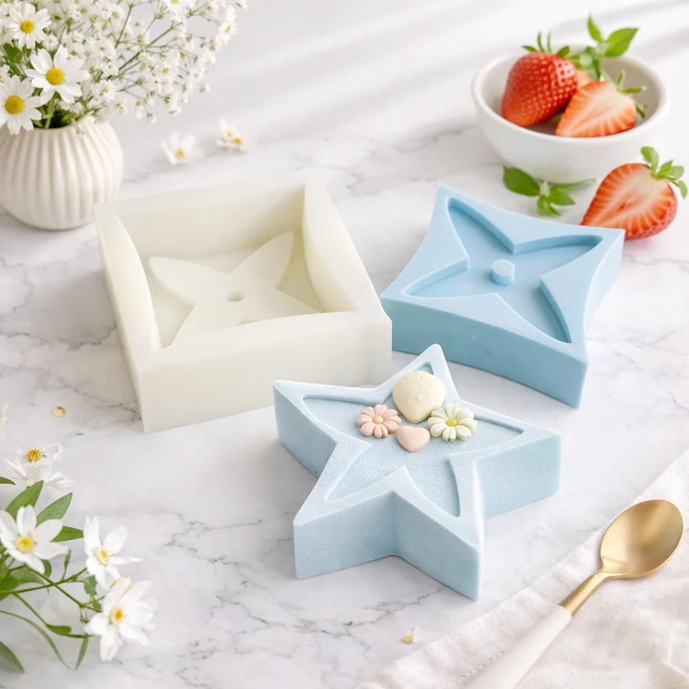 1630 - 四芒星蜡烛模具