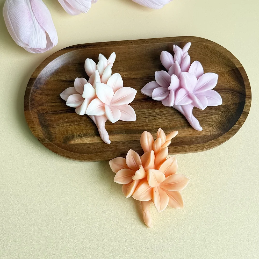 1529 - 玉兰花花簇硅胶模具