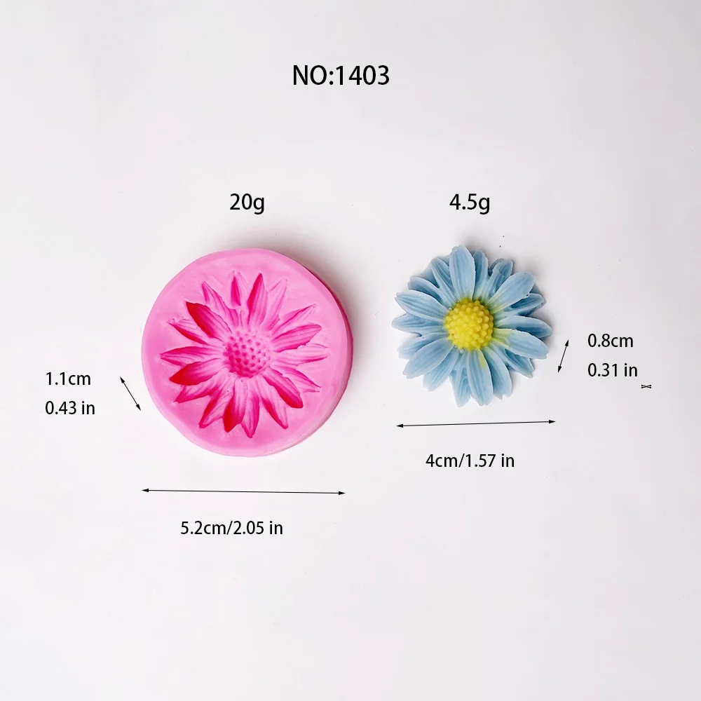 1403 - 小雏菊硅胶模具