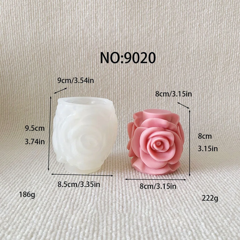 9020 - 立体玫瑰/3DRose硅胶模具