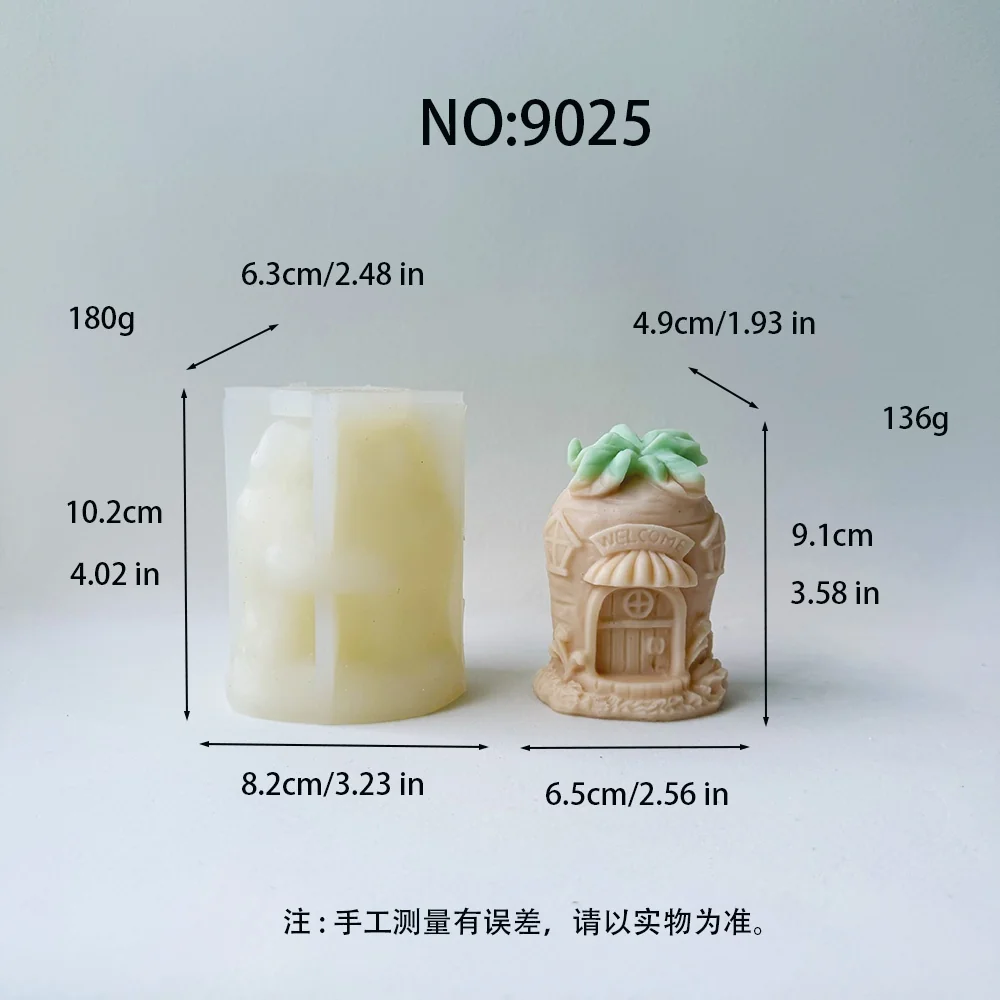 9025 - 胡萝卜造型小屋硅胶模具