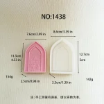Silicone Candle Mold with Mosque Arch with Bird Design 1438