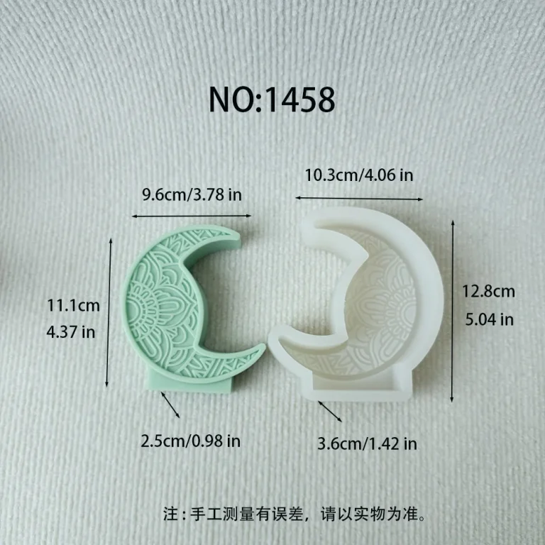 Mandala Moon Silicone Mold for Candle, Soap and Resin 1458 silicone mold, 9.6×11.1×2.5cm finished size