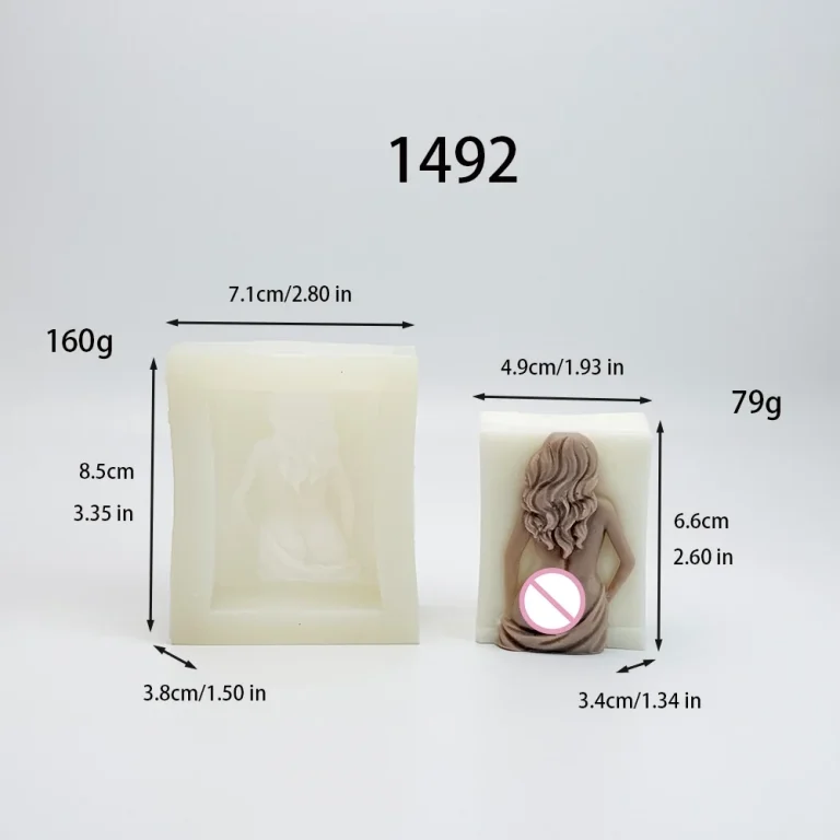 3D Decorative Silicone Mold for Handmade Crafts 1492 silicone mold, 6.6×4.9×3.4cm finished size