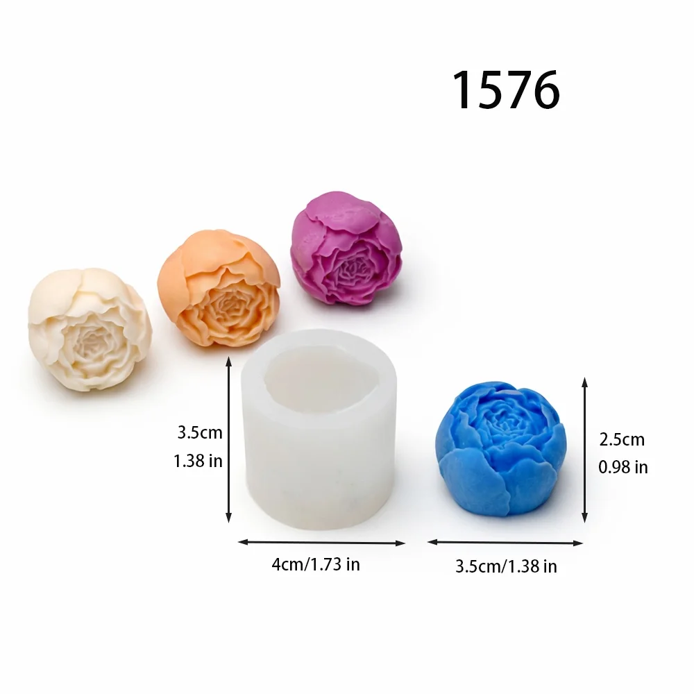 1576 - 号花苞牡丹模具/1576PeonyBudMold