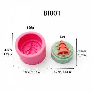 Christmas Tree Silicone Mold for DIY Candle Making BI001 silicone mold, 6.2×4.3cm finished size