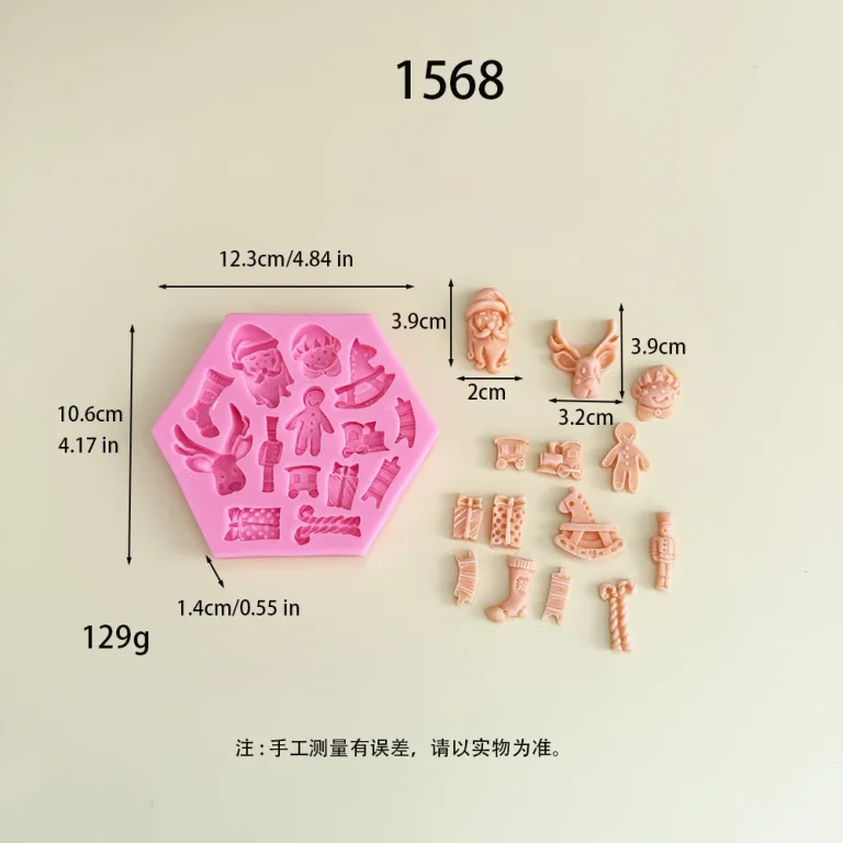 Christmas elements Silicone Mold for DIY Candle Making 1568 silicone mold