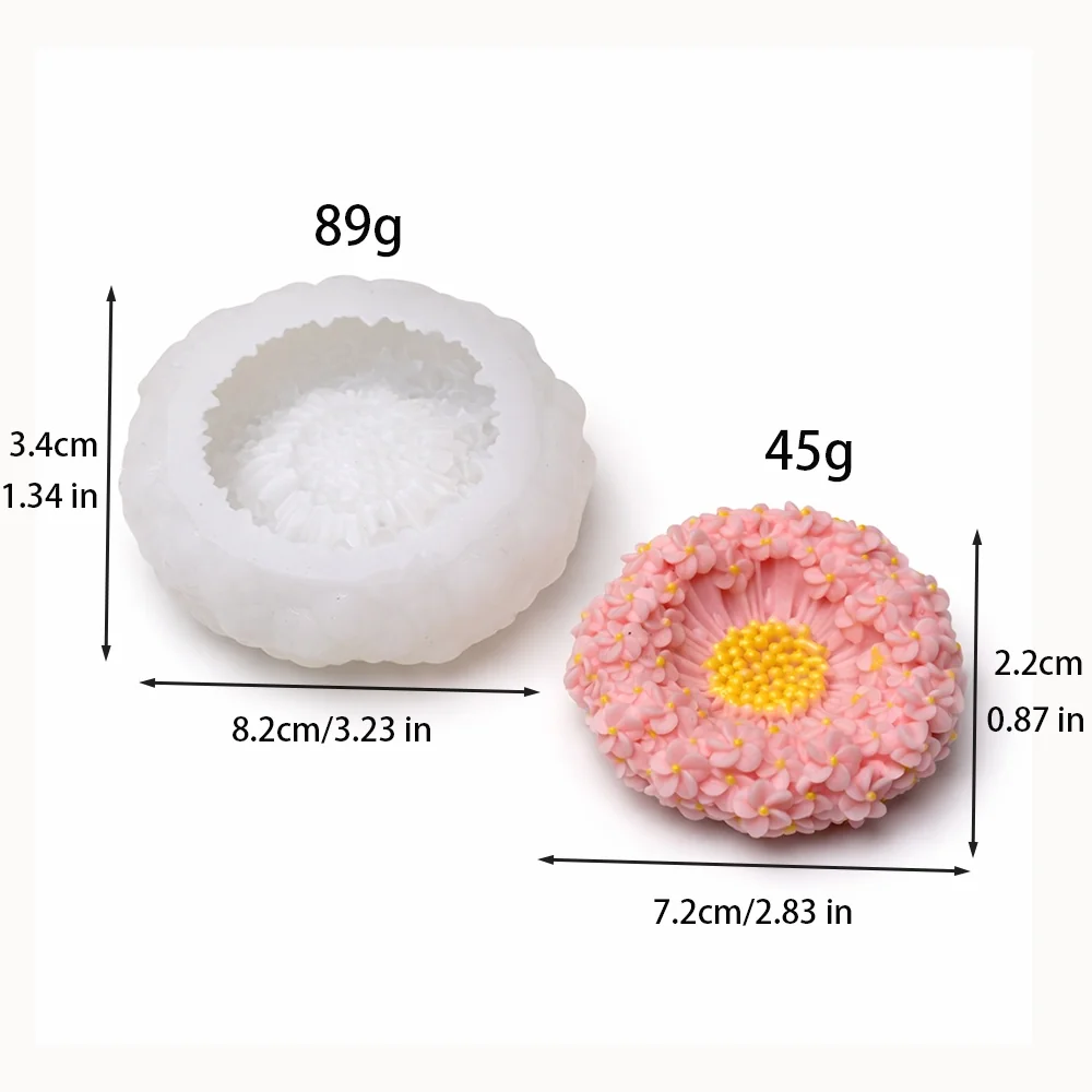 1559 - 绣球花簇硅胶模具