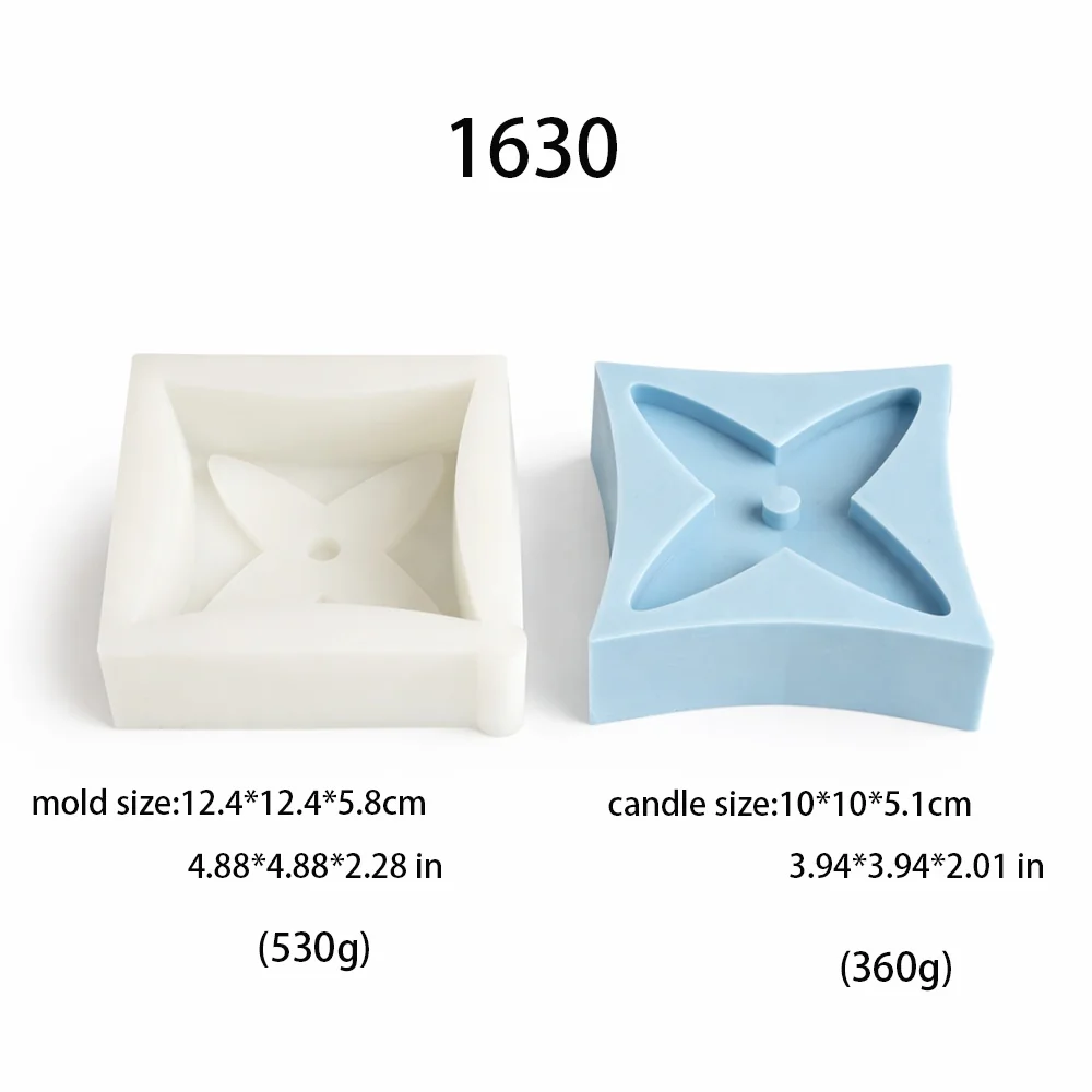 1630 - 四芒星蜡烛模具