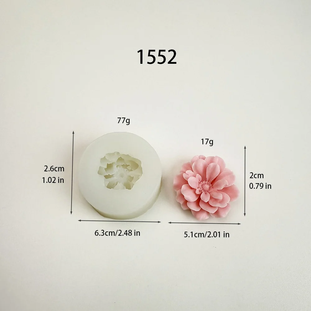 1552 - 立体多层花朵硅胶模具