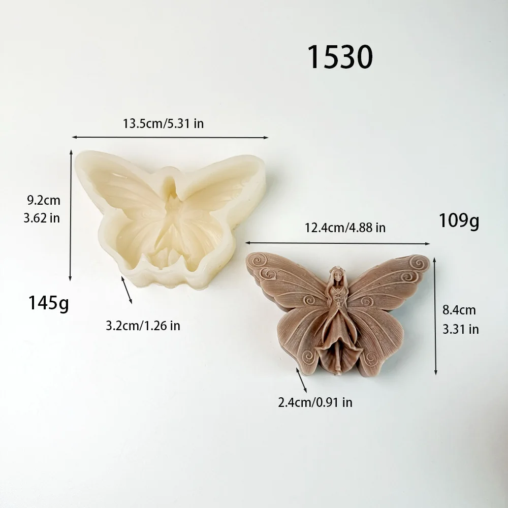 1530 - 蝴蝶仙子硅胶模具