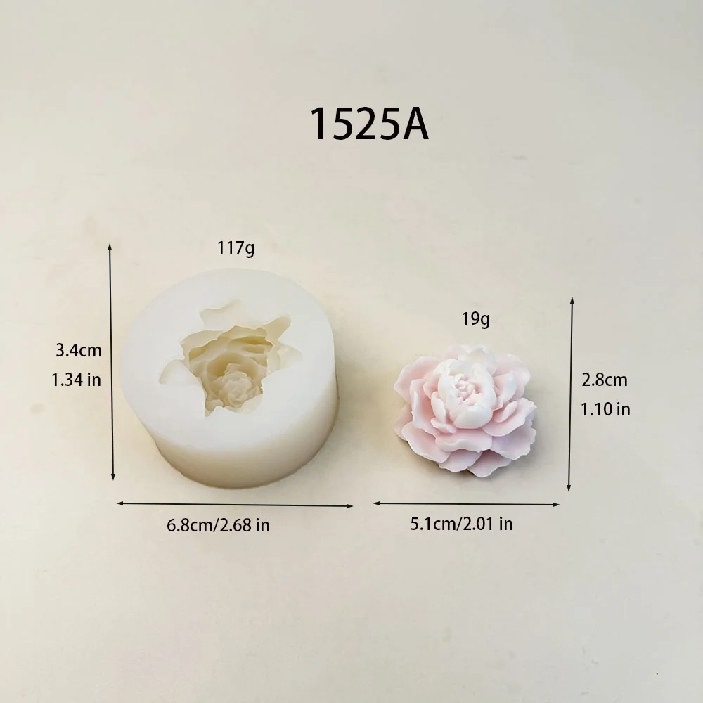 1525A - 立体花卉硅胶模具