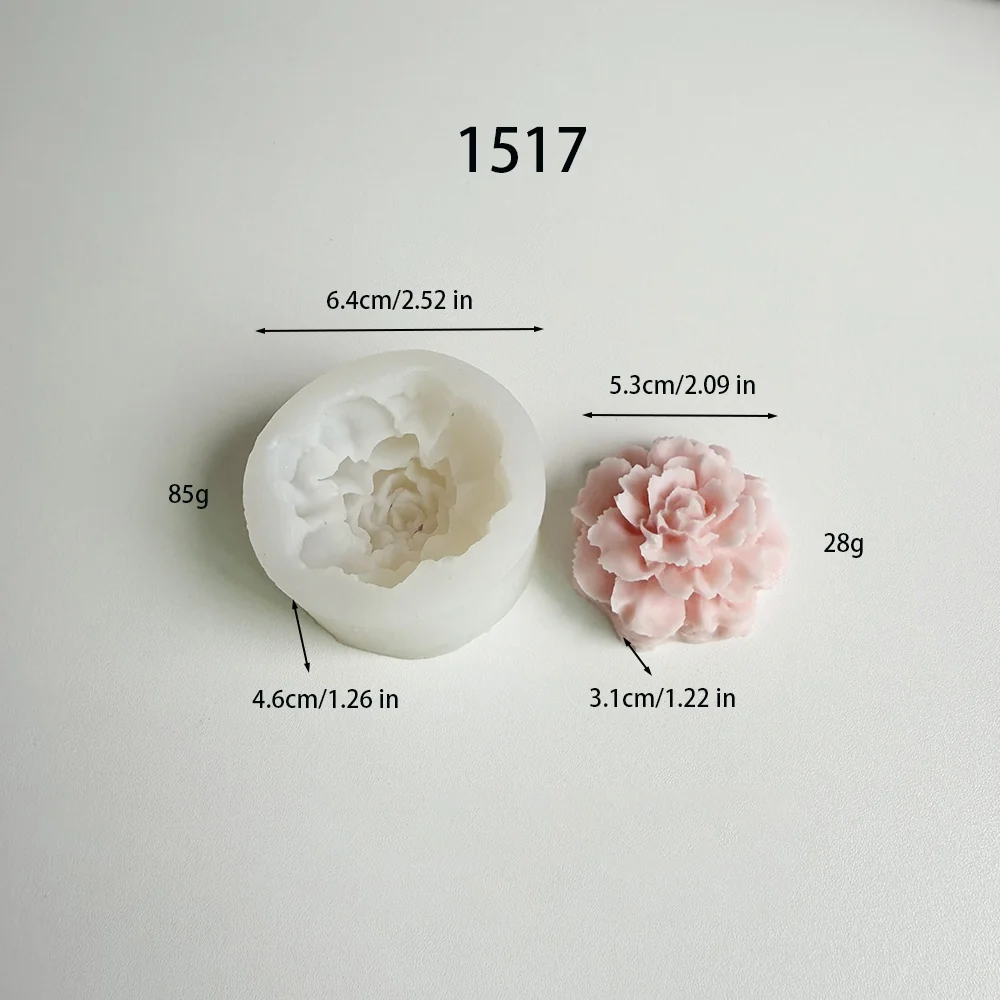 1517 - 康乃馨硅胶模具