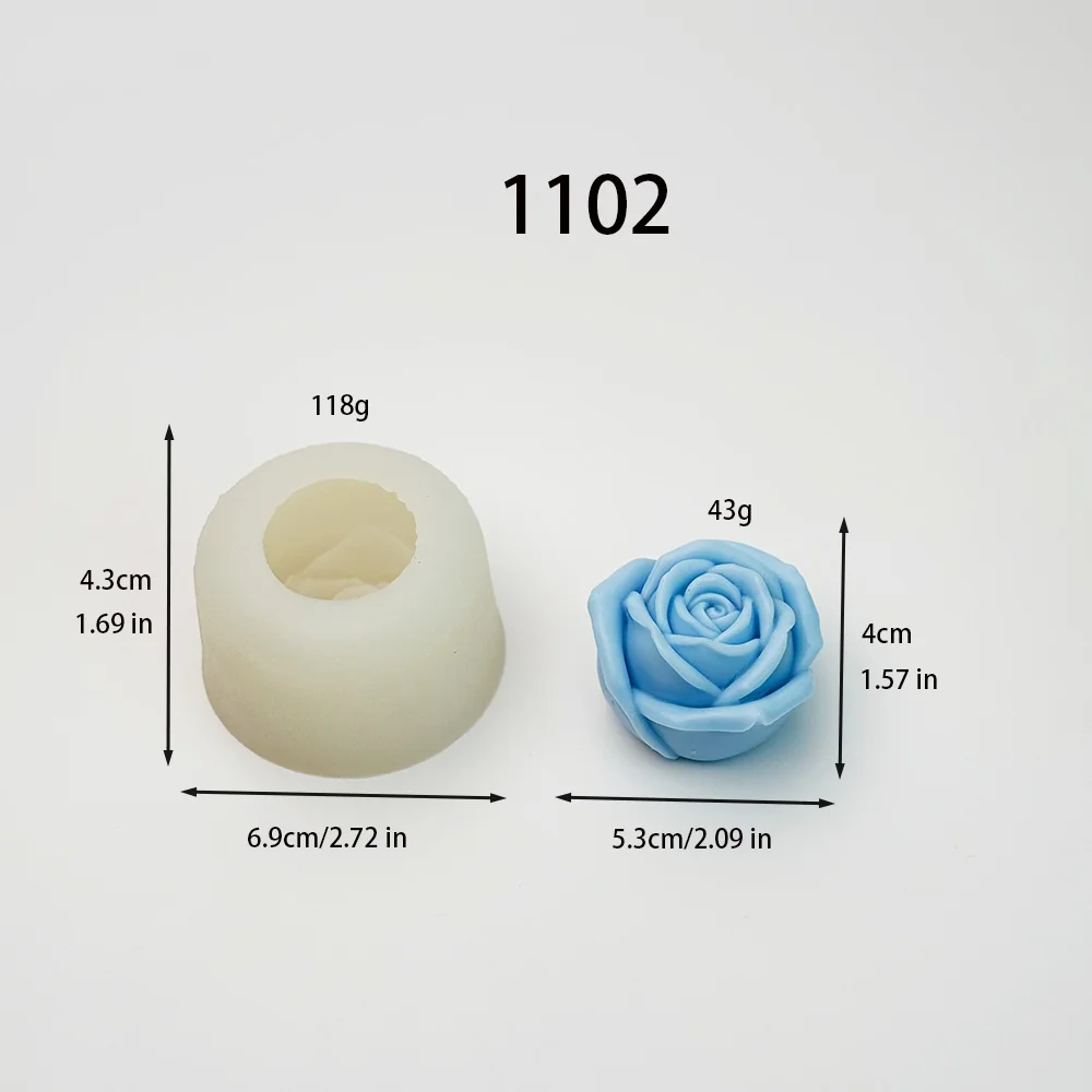 1102 - 玫瑰造型模具