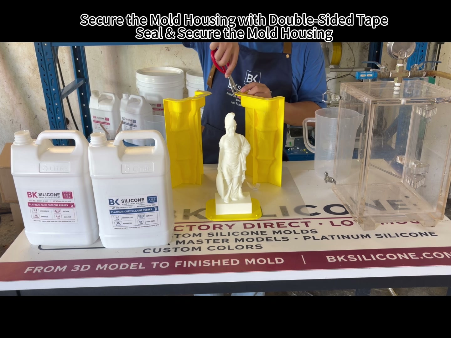 Approximately 30CM 3D-printed Athena master prepared for mold making