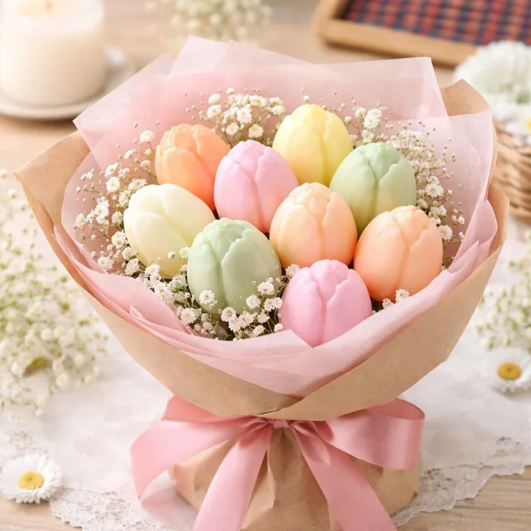 Flexible Tulip bud Silicone Mold for Candle Making | Atacado B2B OEM | SKU 1603