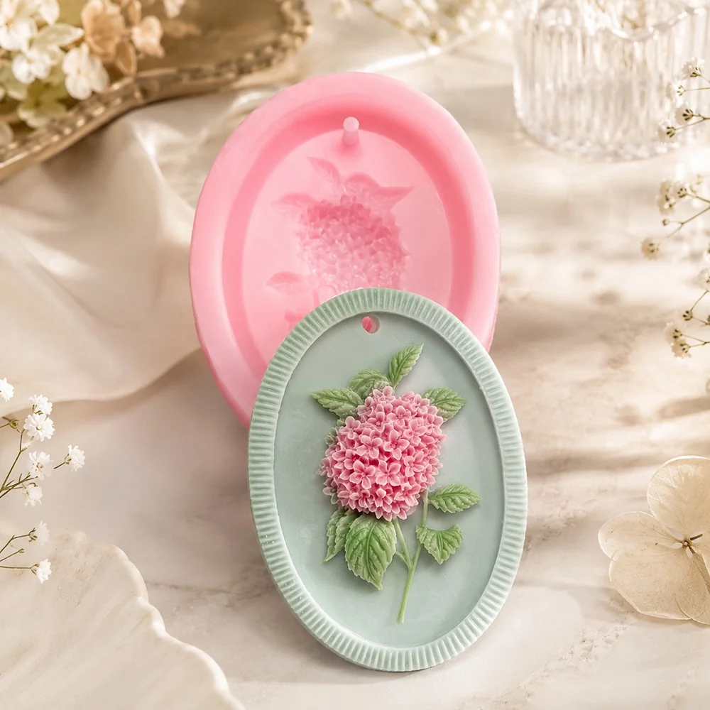 Hydrangea Silicone Candle Mold | 1652 | BK Silicone - Image 3