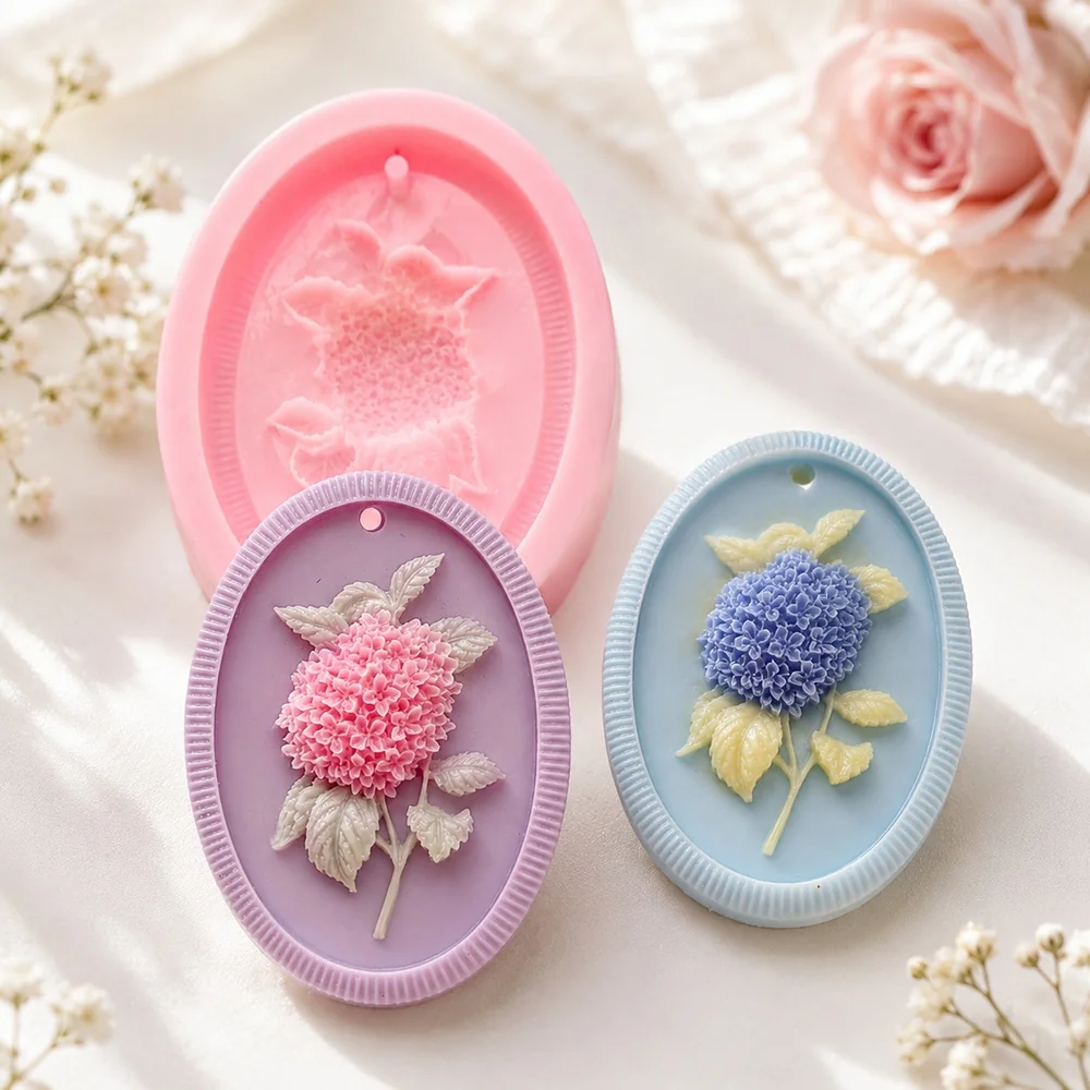 Hydrangea Silicone Candle Mold | 1652 | BK Silicone - Image 4