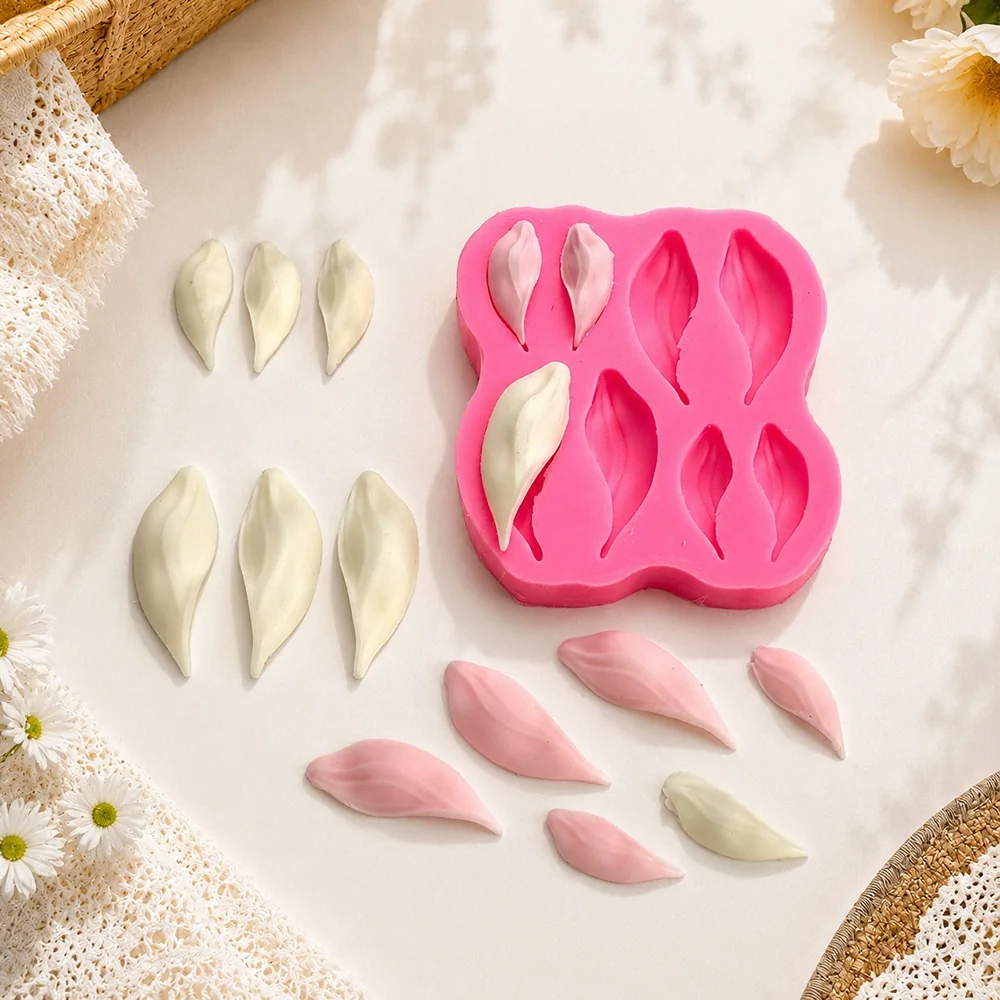 Floral willow leaf Silicone Mold for Candle Making 1667 mold in production at BK Silicone workshop