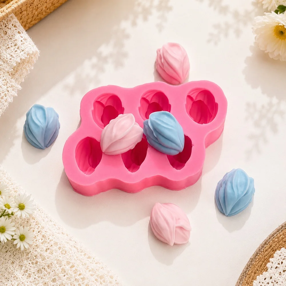 Tulip bud Silicone Mold for Handmade Crafts 1669 mold in production at BK Silicone workshop